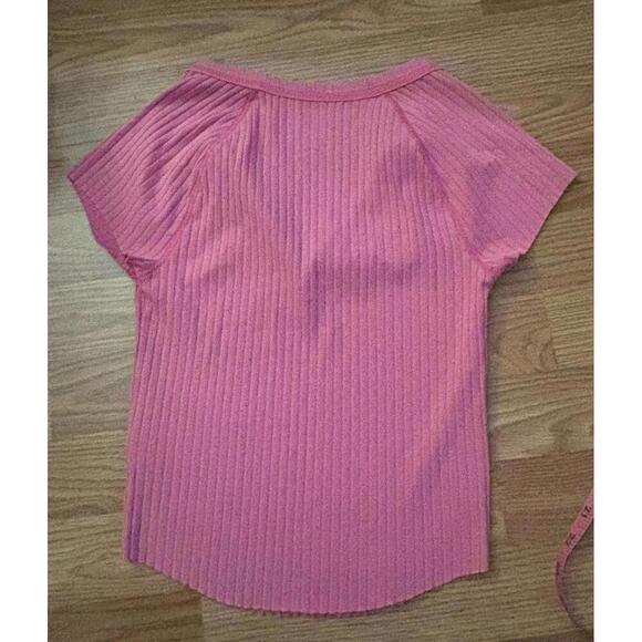 American Eagle Ribbed Baby Tee Size Small - Picture 6 of 7
